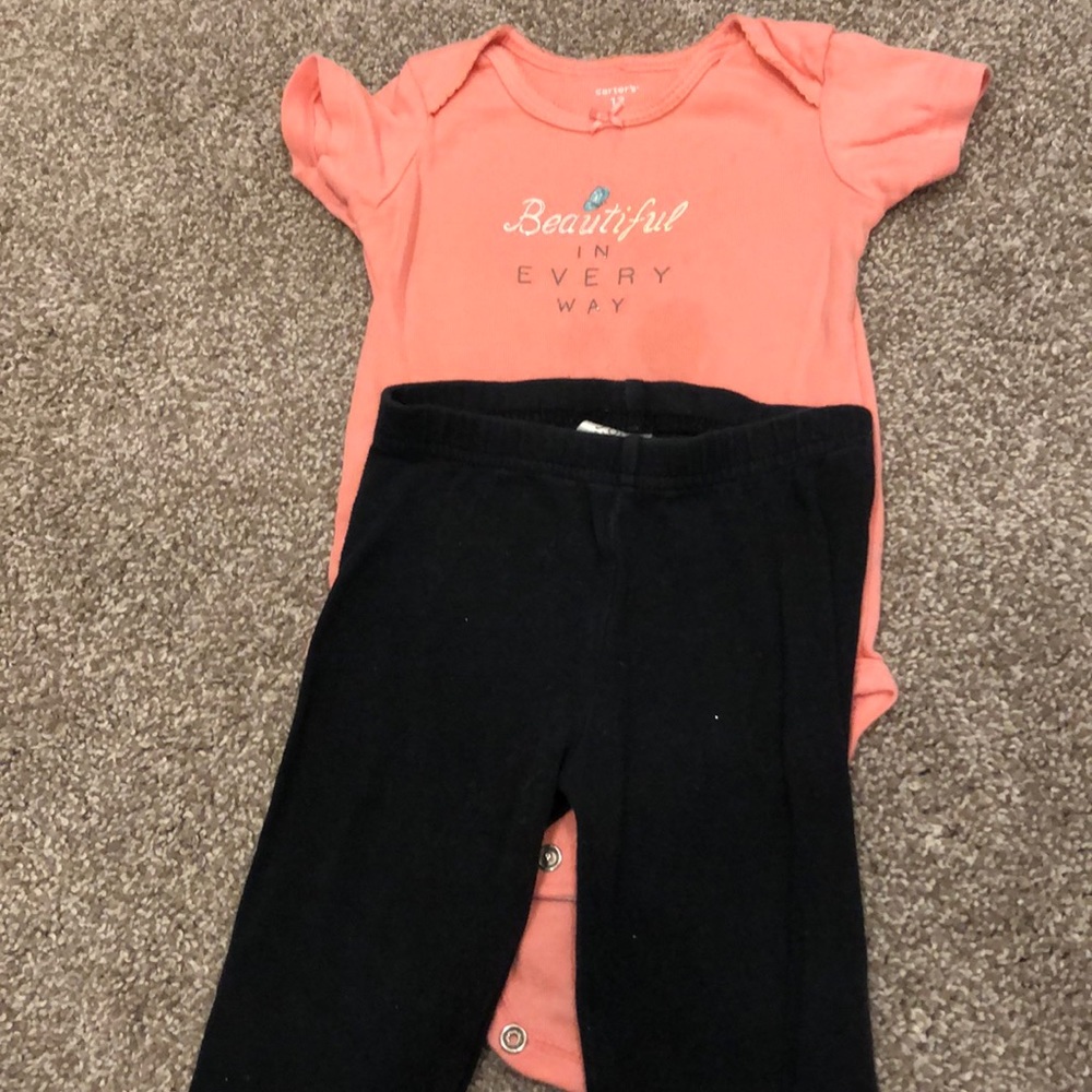 Carters shirt and leggings
